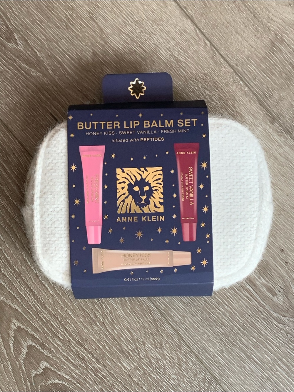 Anne Klein Butter Lip Balm Trio - Pink, Red & Cream Tints